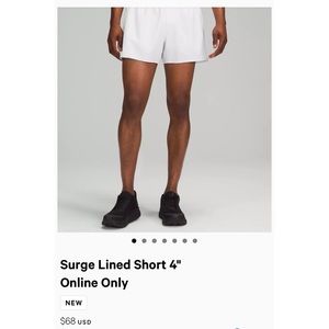 Lululemon Lined Running Shorts 4”